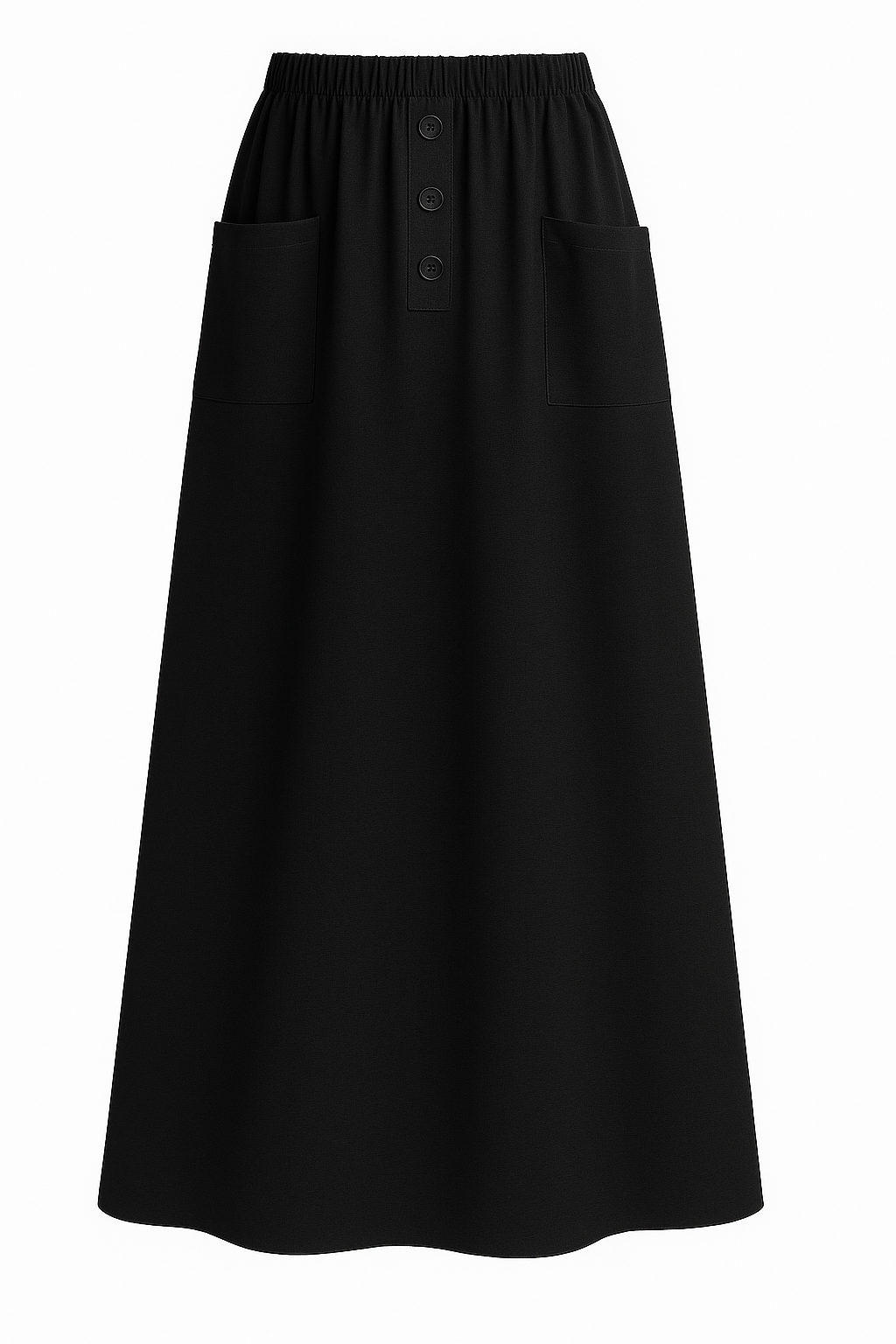 Linen Skirt with front pockets