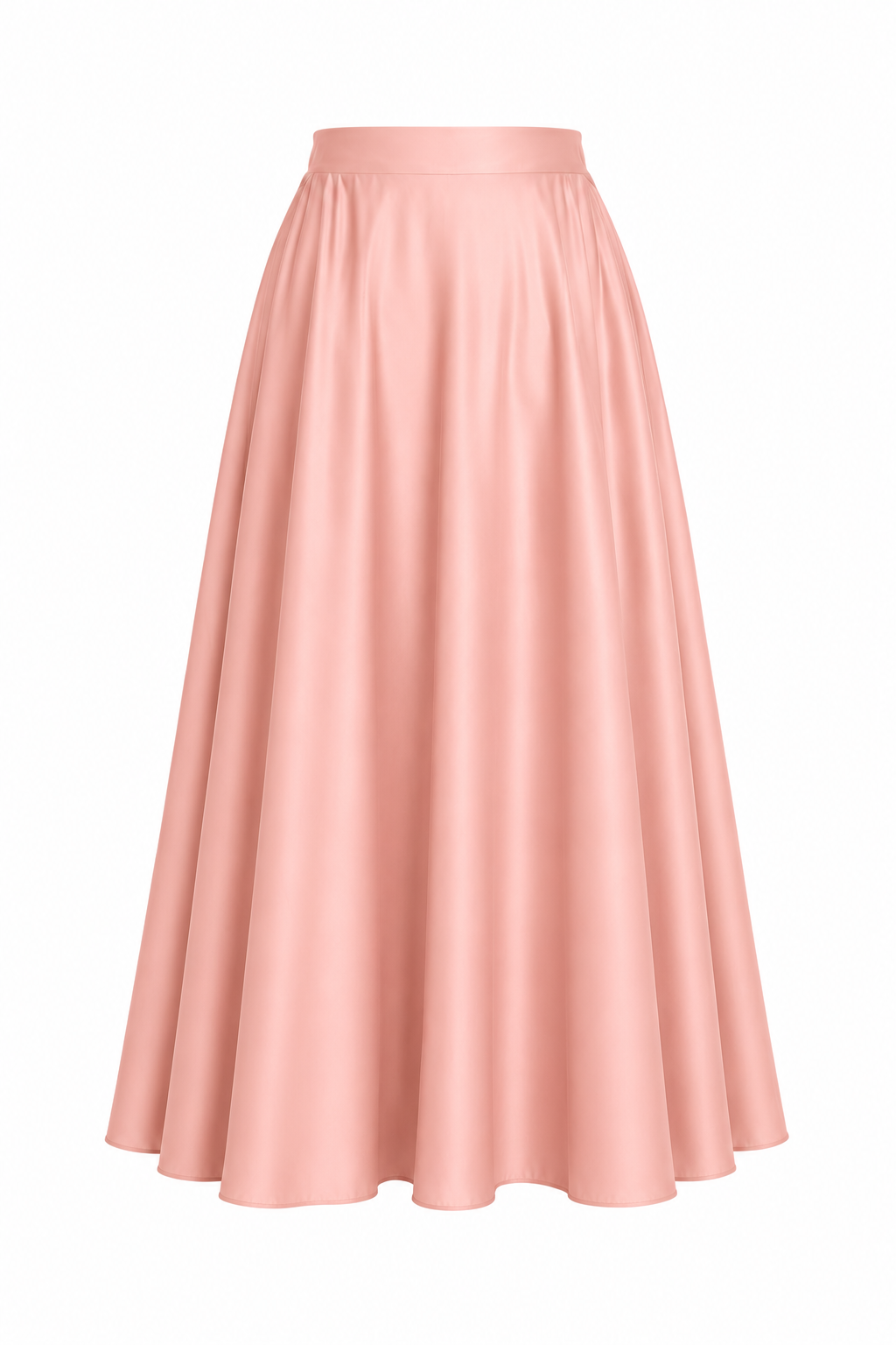 Satin Flowy Maxi Skirt