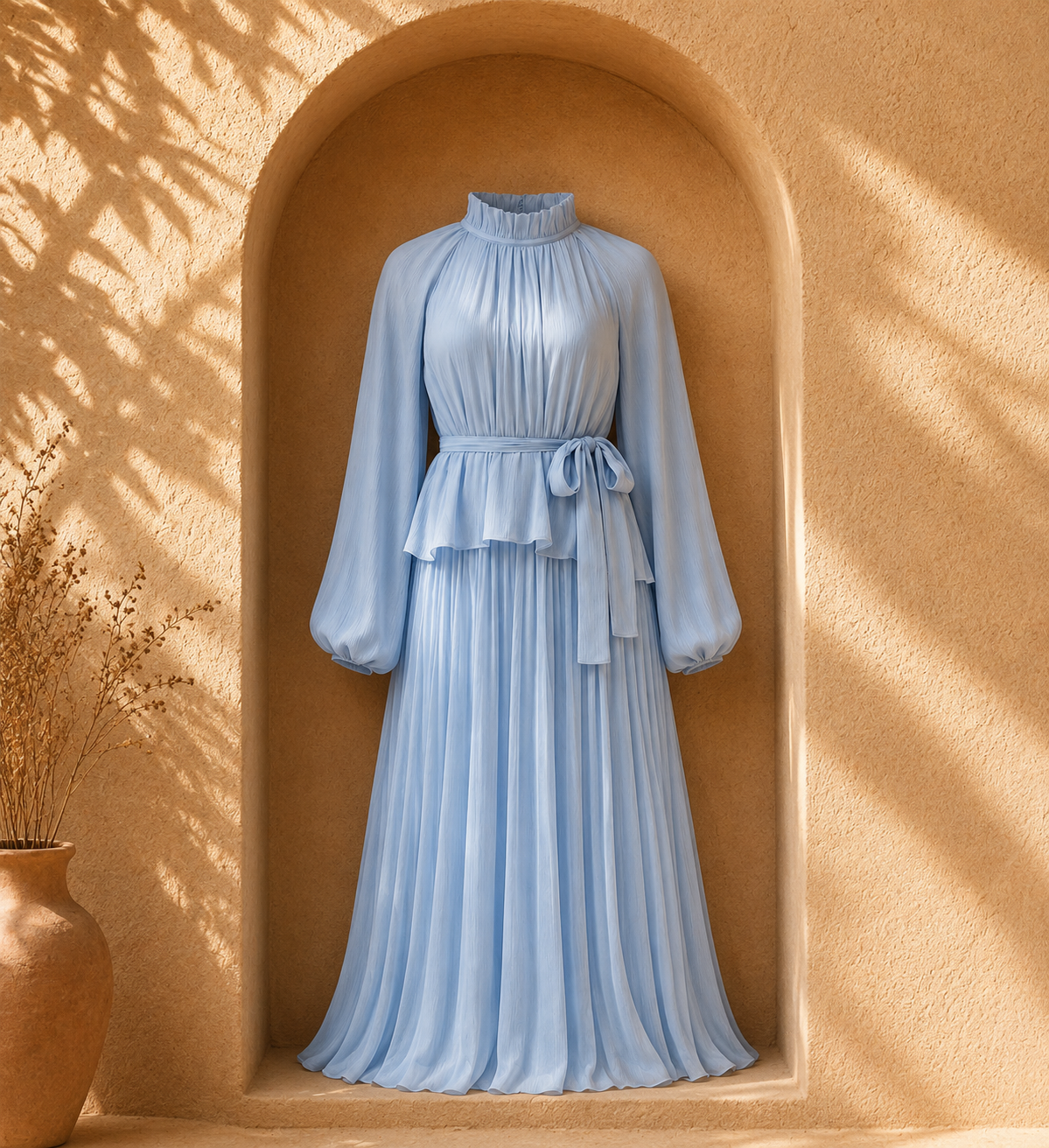 Baby Blue Organza Suit