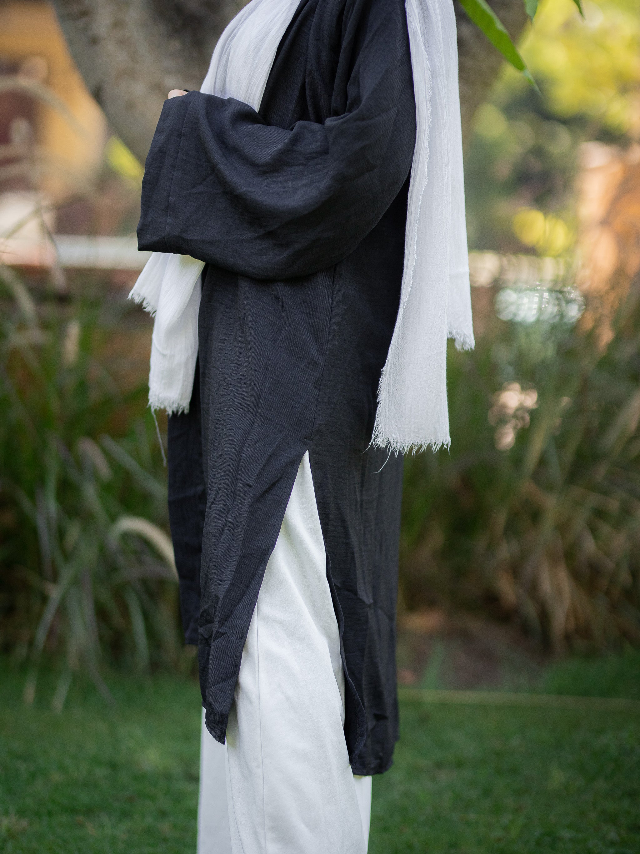Short Kimono with wide sleeve