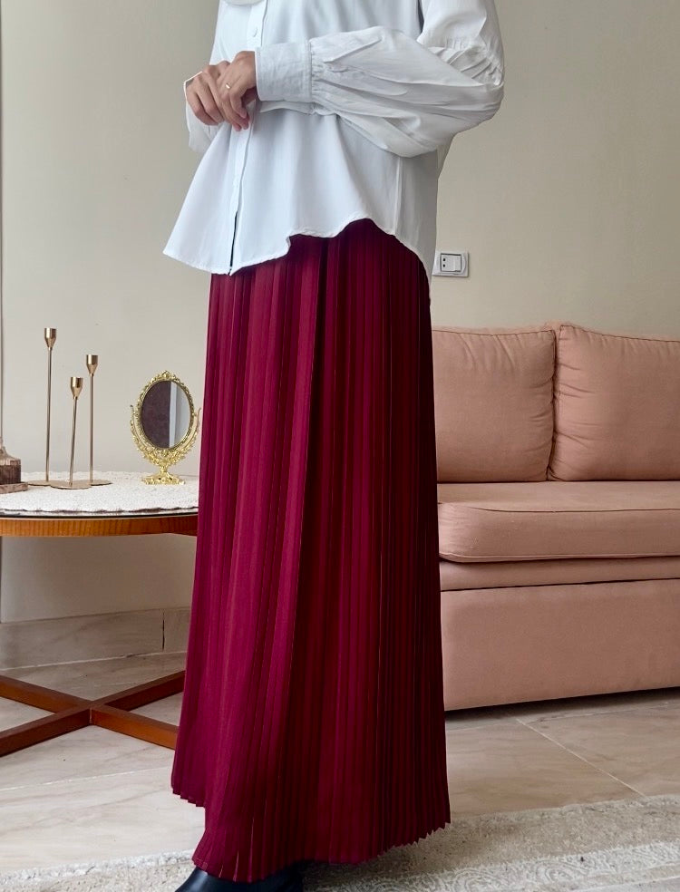 Pleated Maxi Skirt (Plissé)