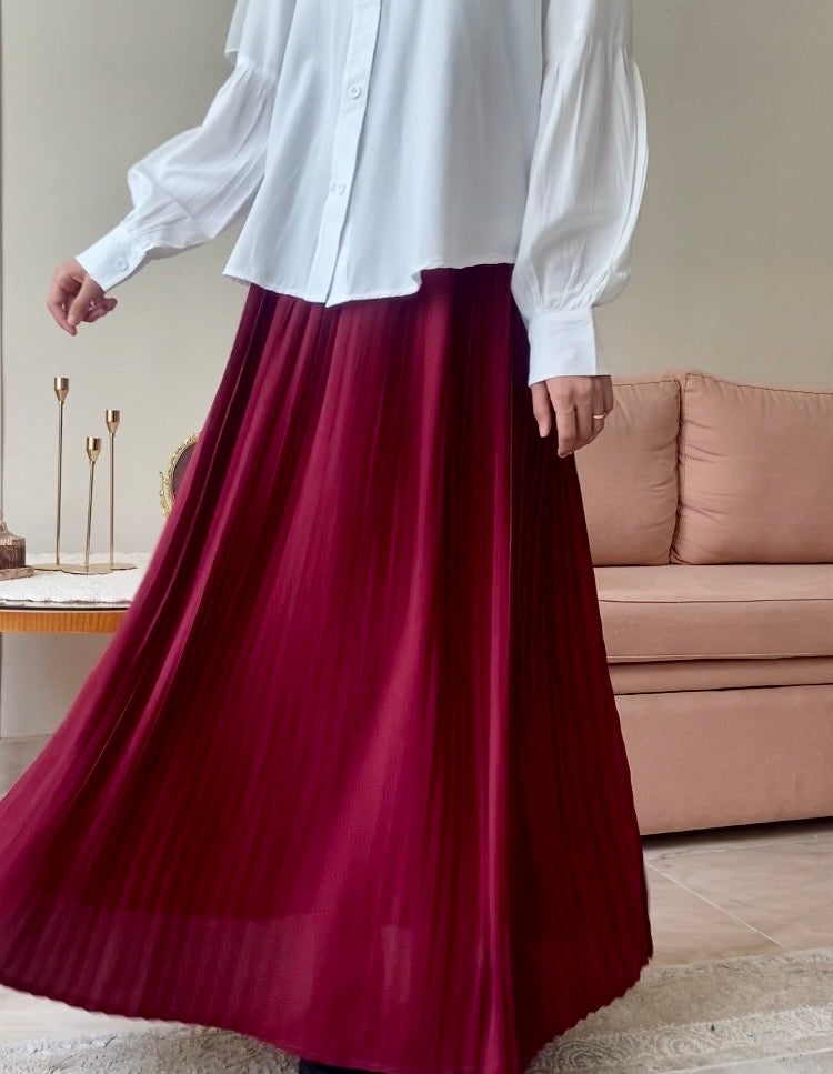 Pleated Maxi Skirt (Plissé)