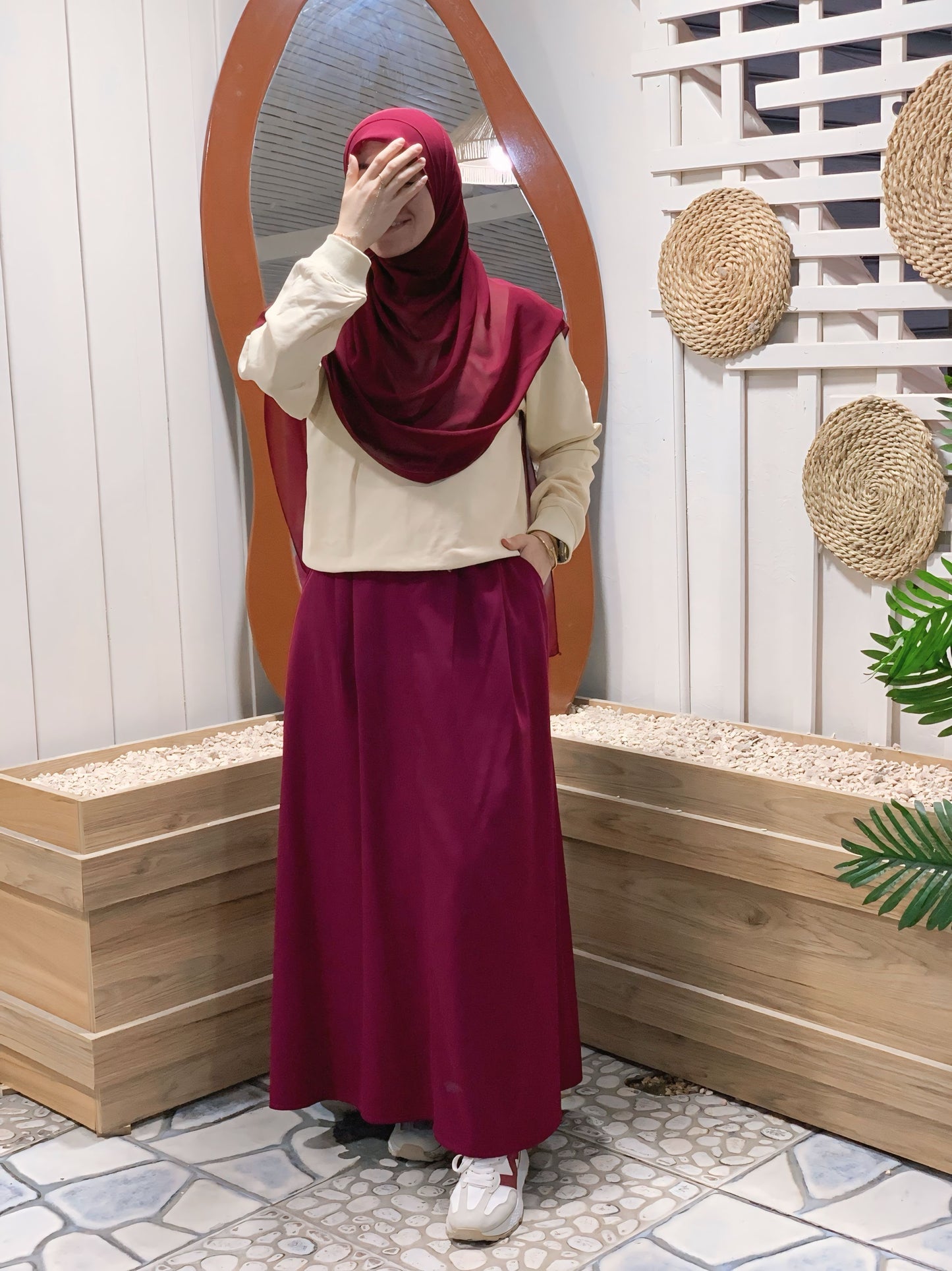 Pleated skirt ـ Red