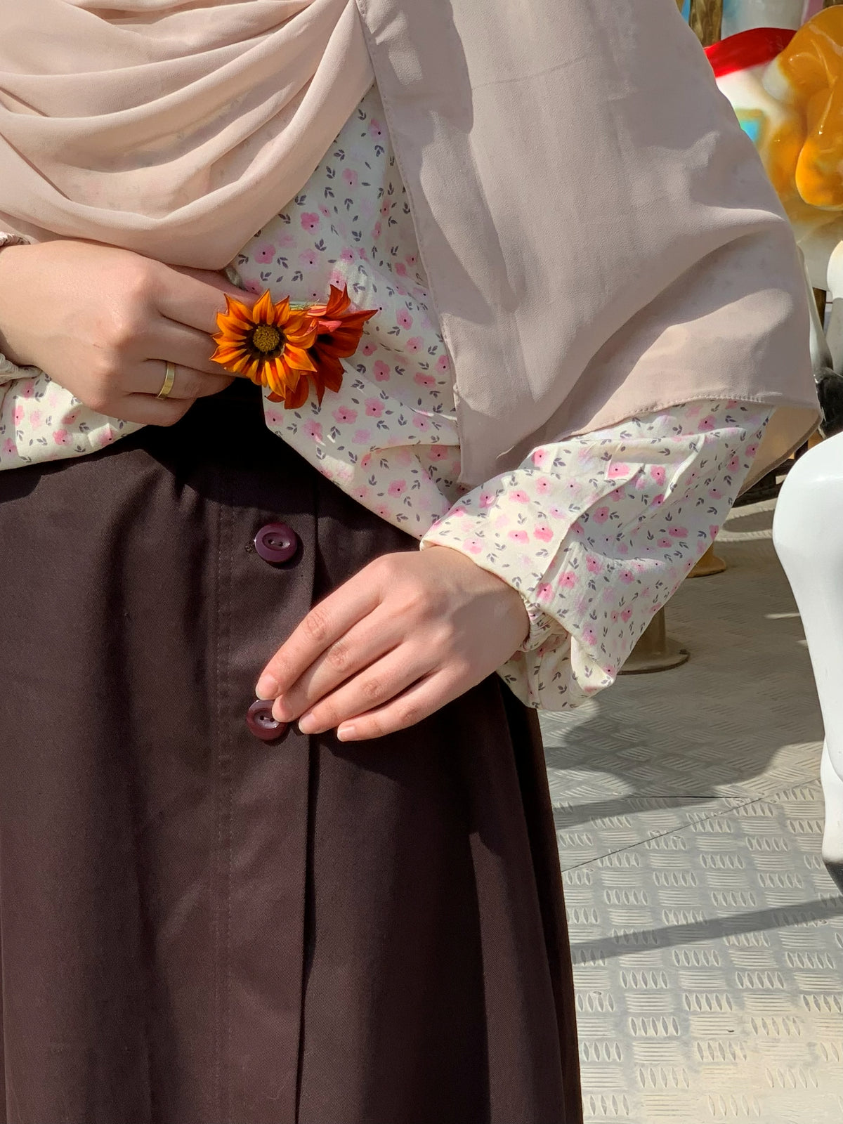 Smoothie Wrap Skirt | جيبة سموزي بلفّة أمامية