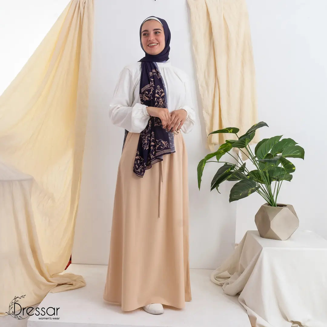 Beige pocket Skirt