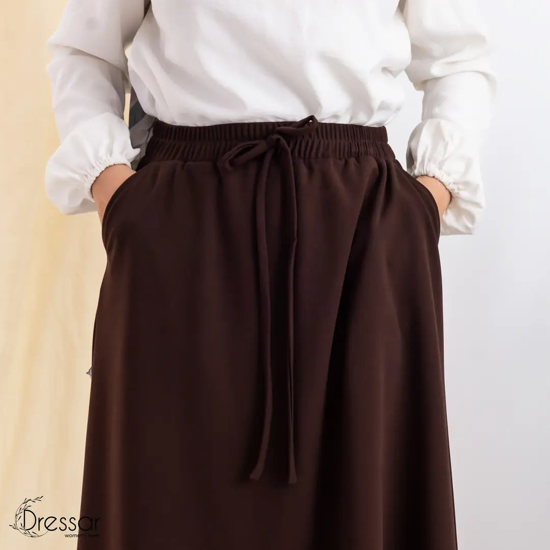 Brown pocket Skirt