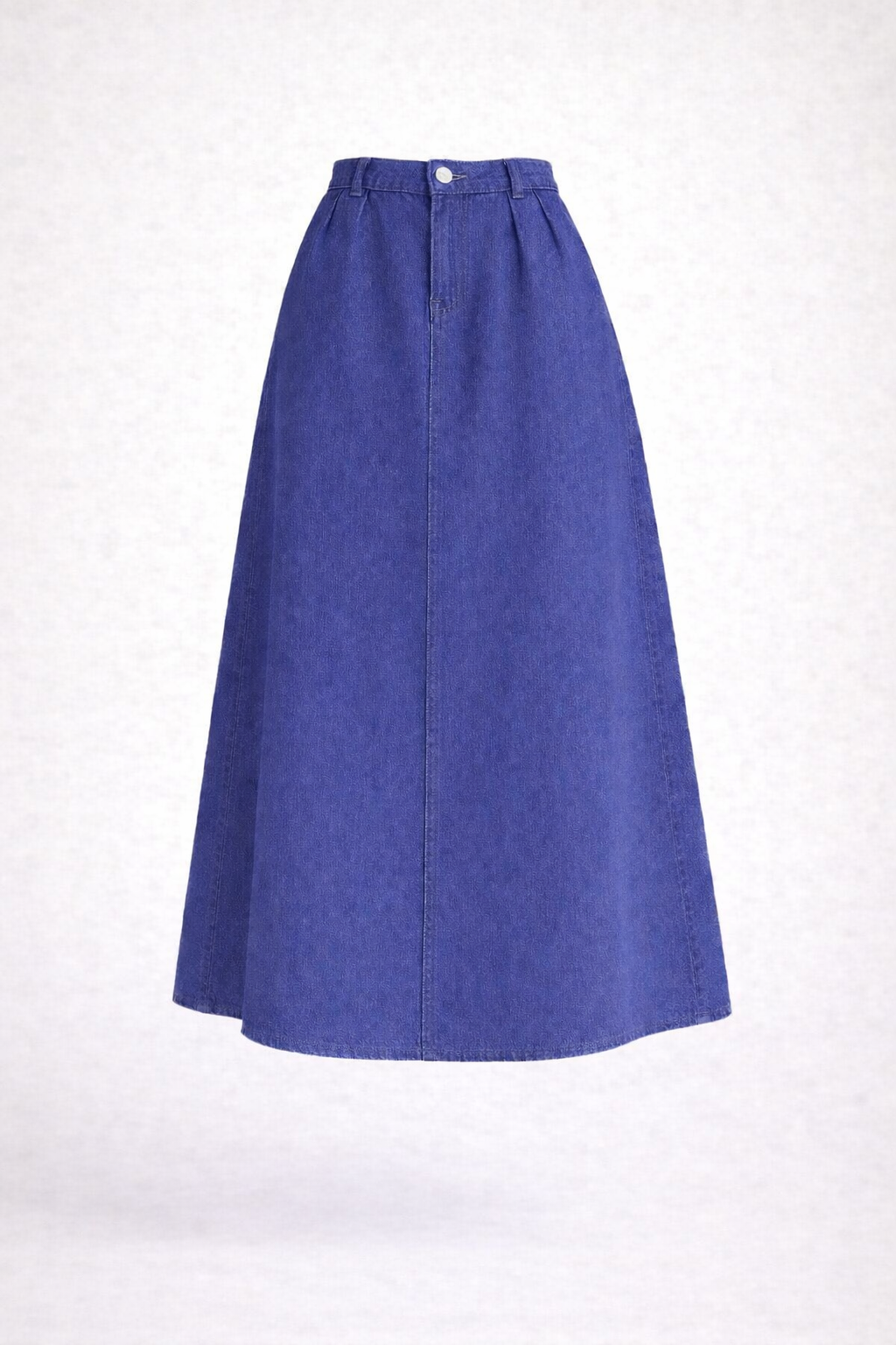 Light blue Pleated jeans skirt