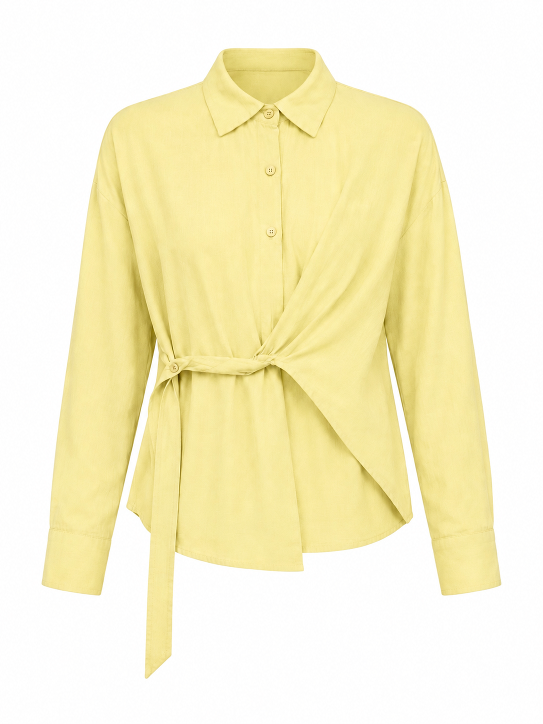 Wrap Tie Shirt Blouse
