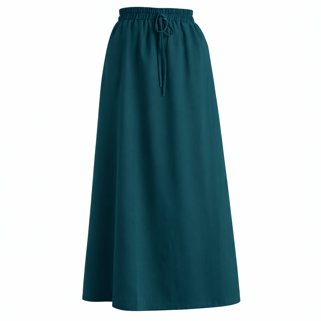 Dark Green pocket Skirt