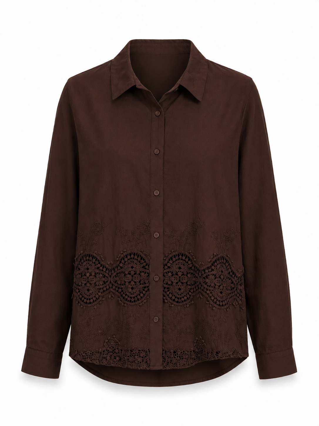 Satin blouse with a bow print on the chest