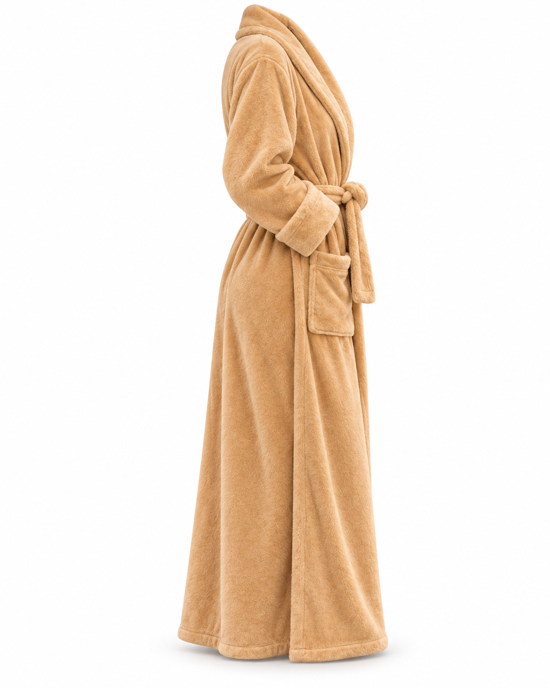 روب شتوي فرو بيج غامق | Camel Fur Winter Robe