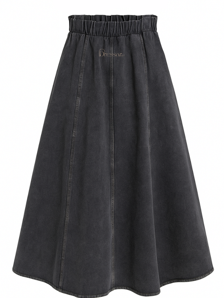 Black Cloche jeans skirt