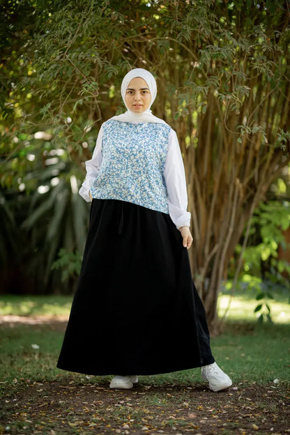 Half cloth pocket skirt