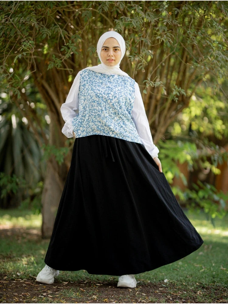 Half cloth pocket skirt