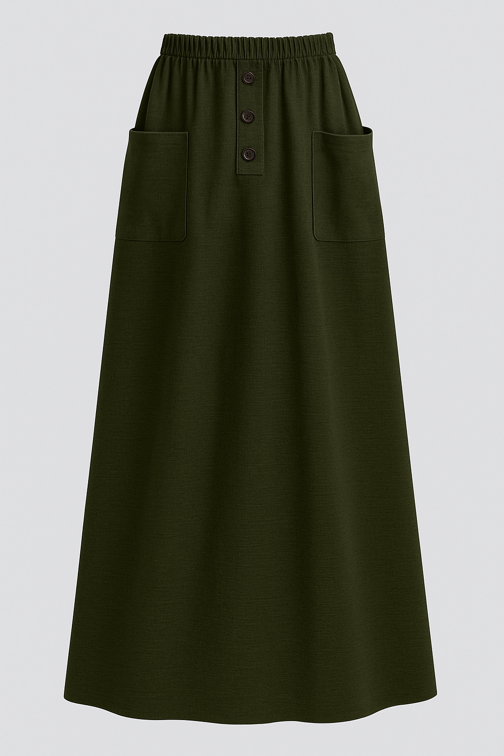 Linen Skirt with front pockets