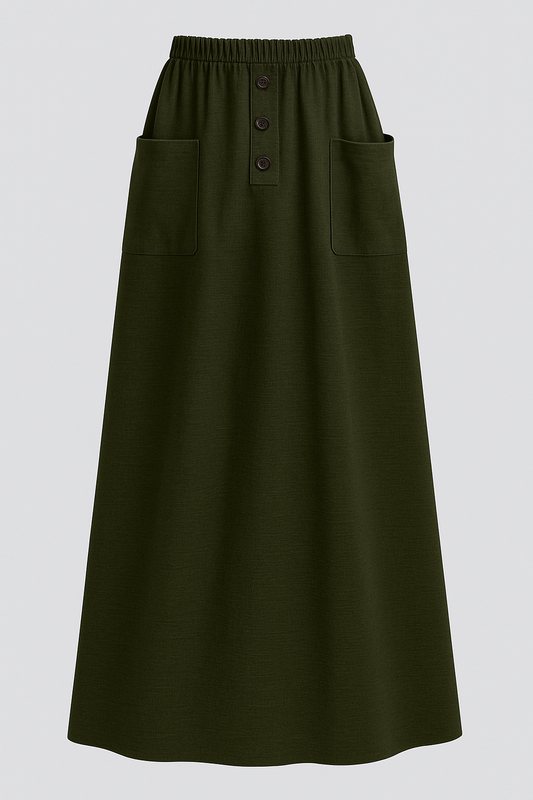 Skirt with front pockets