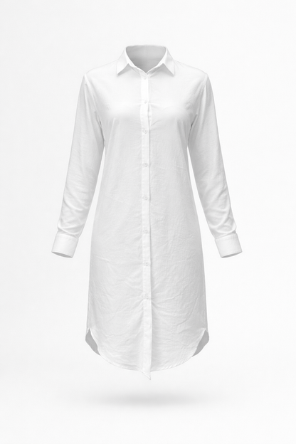 Long white chemise