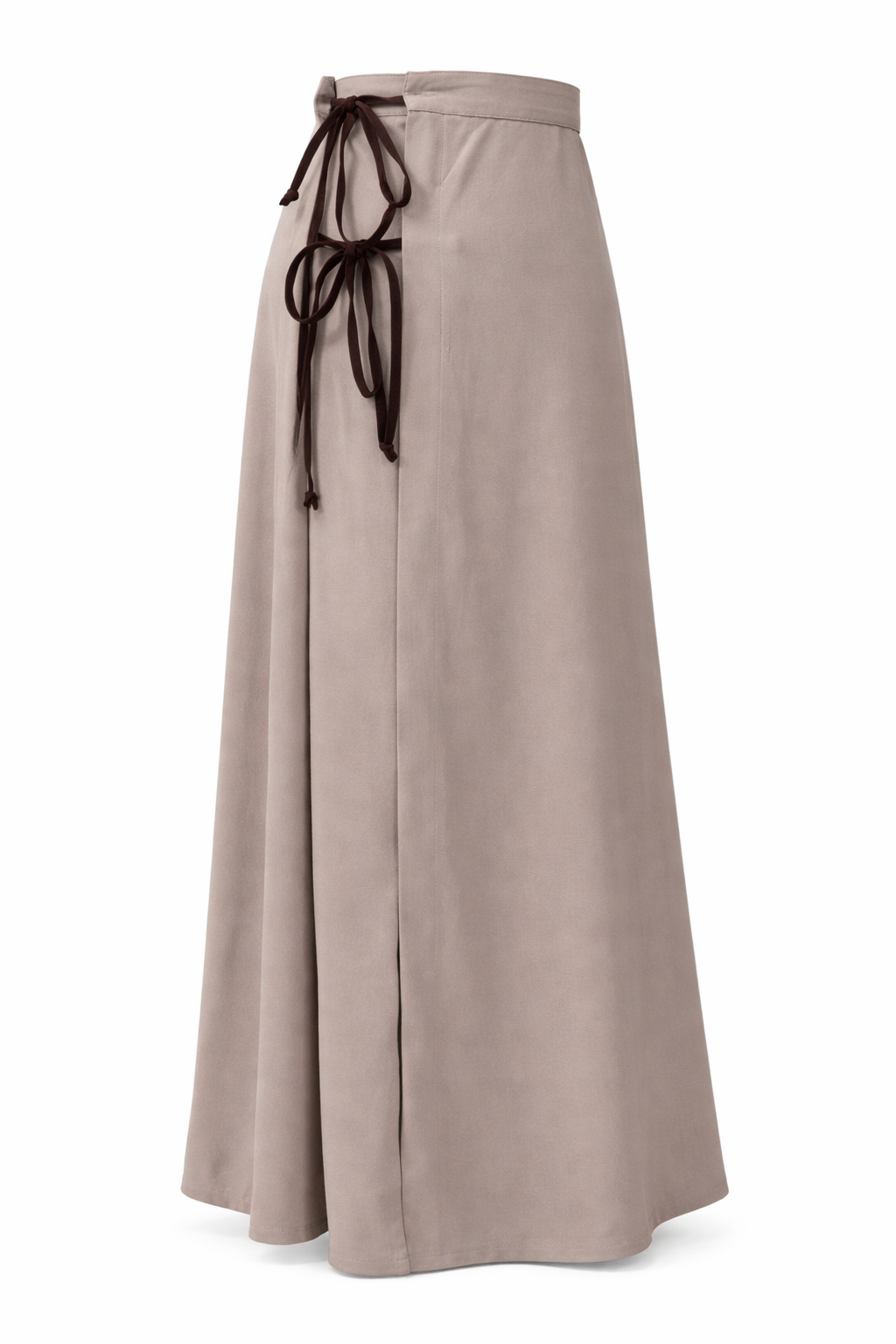 Beige Skirt with Side Ties