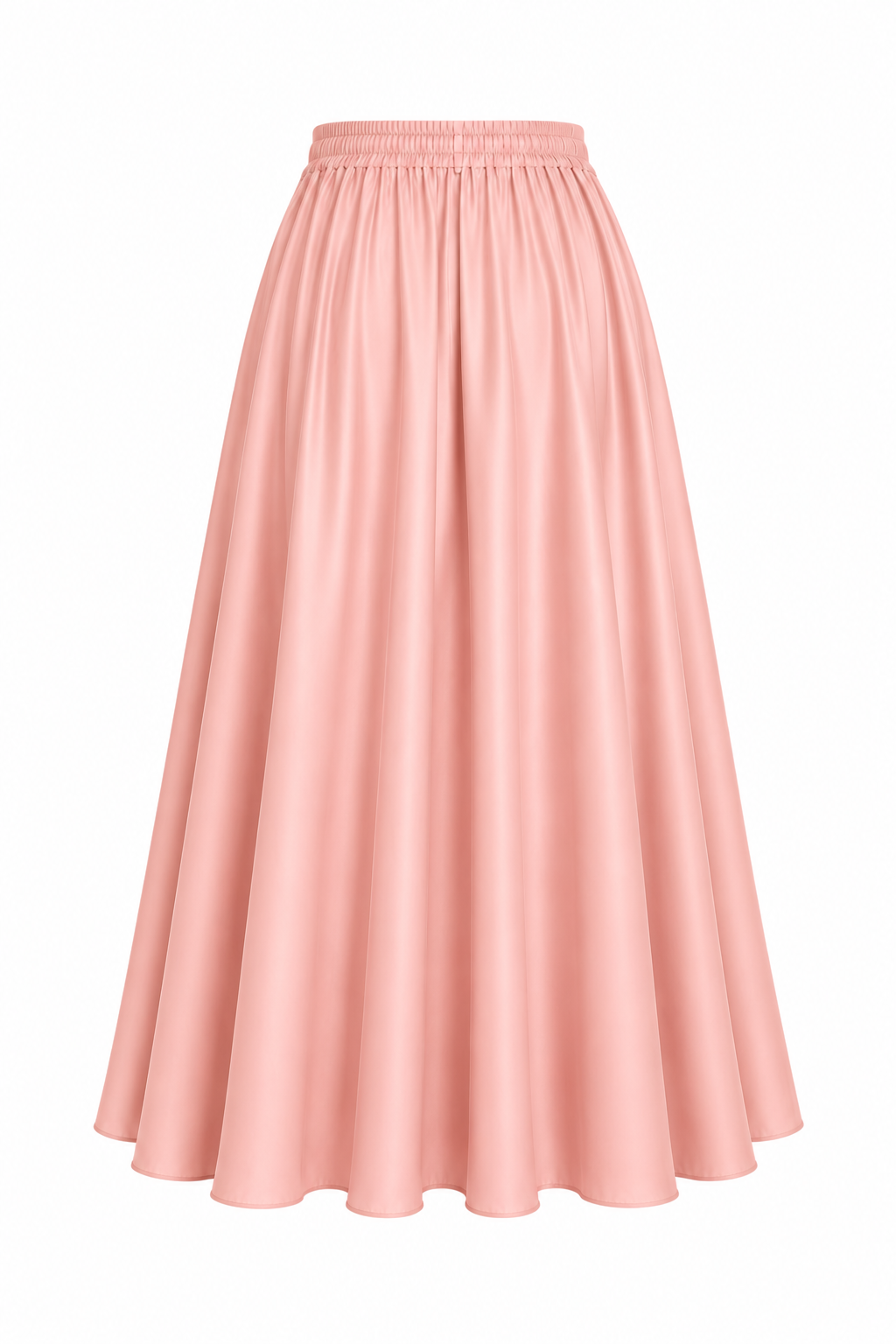 Satin Flowy Maxi Skirt