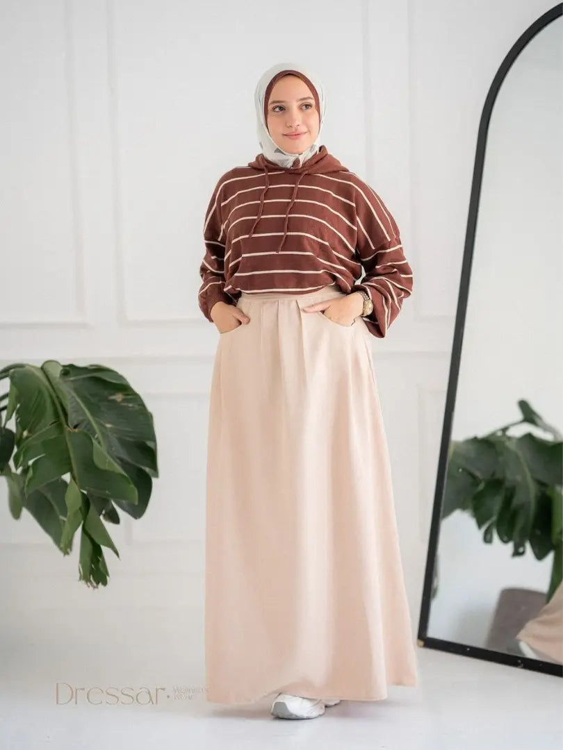 Noir Flow Maxi Skirt