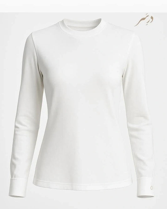 Off-White Undershirt with Sleeves