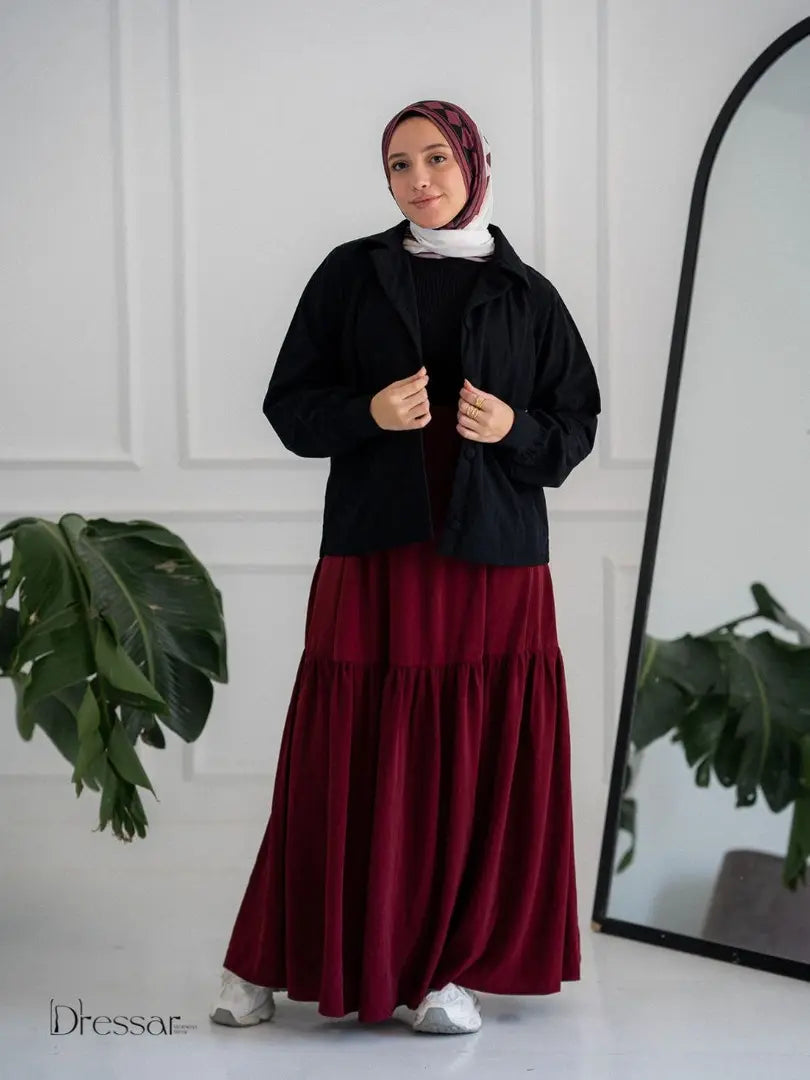 Velvet biscuit jacket