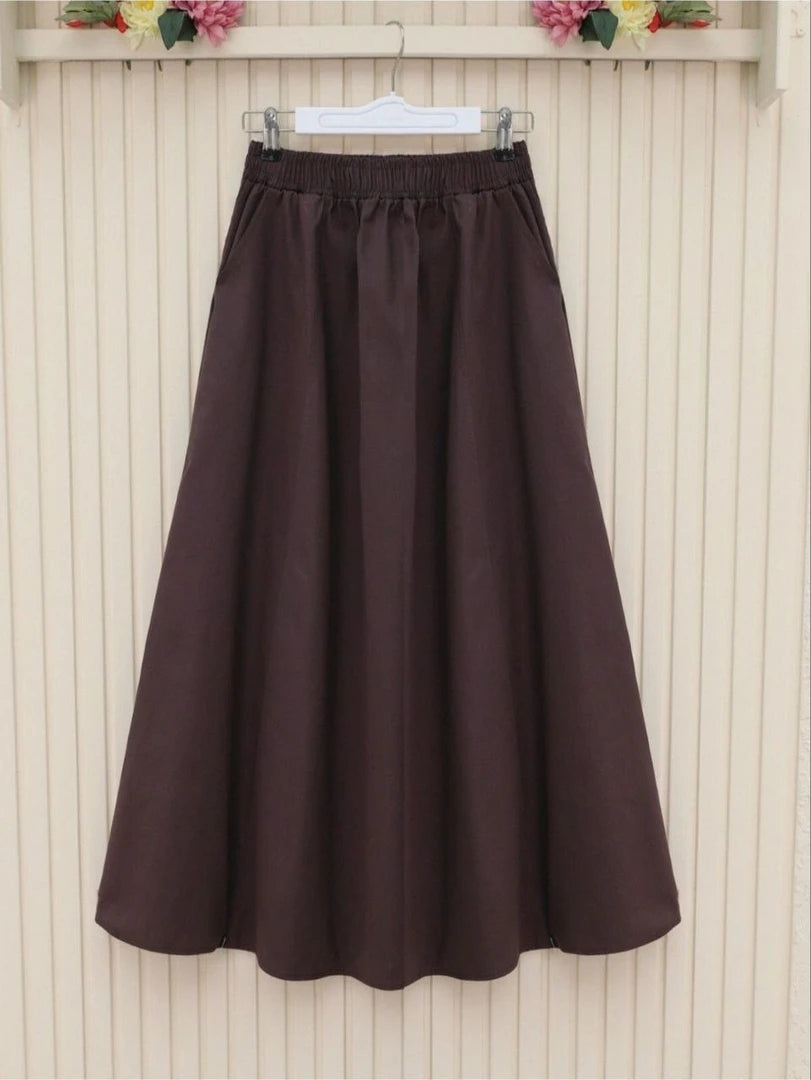 Half cloth pocket skirt