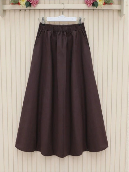 Half cloth pocket skirt