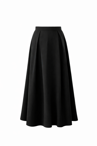 Boxy Classic Skirt | جيبة كلاسيك بخصر عالي