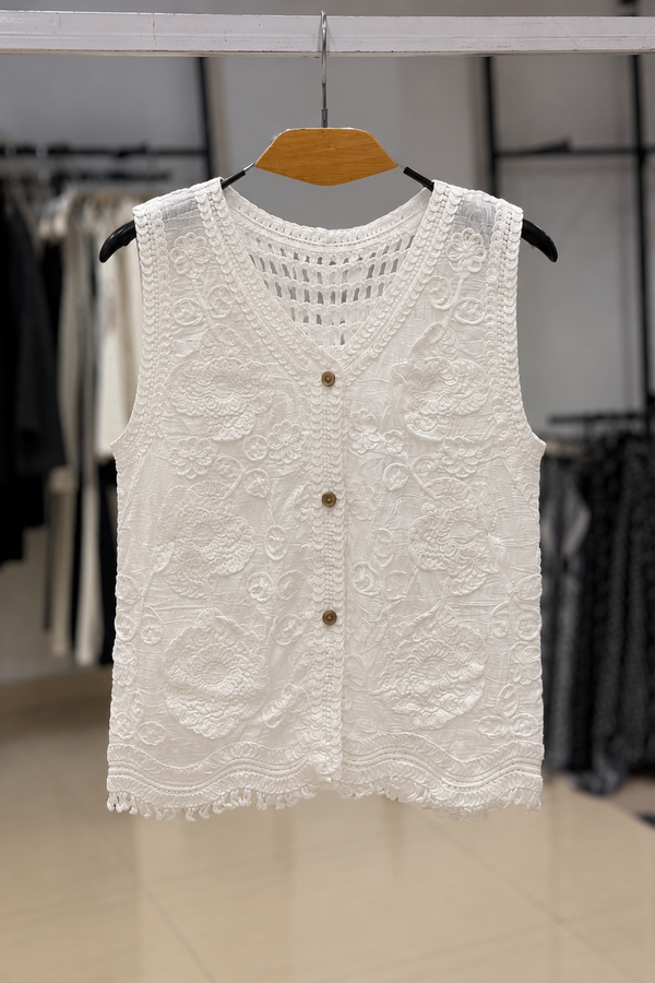 Cut Crochet Cardigan