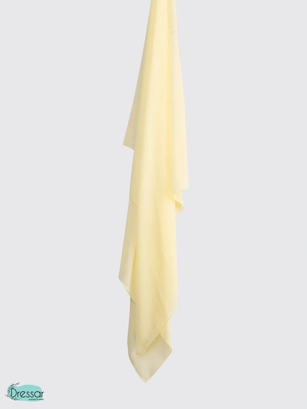 Light yellow Chiffon Hijab