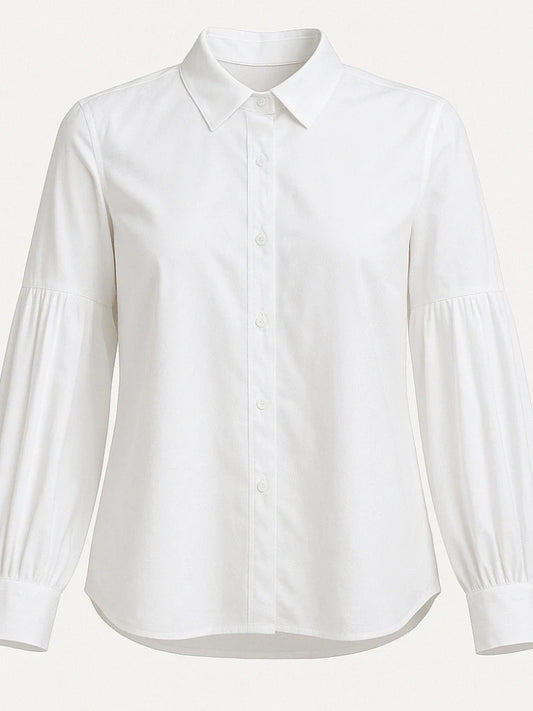 White Blouse with Collar