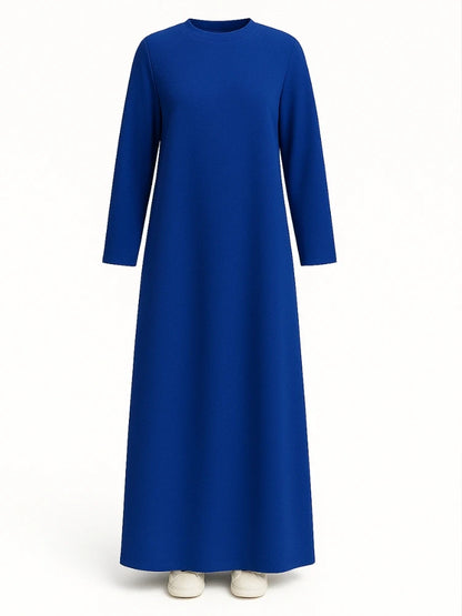 Royal Blue Basic Dress | فستان بيسك أزرق ملكي