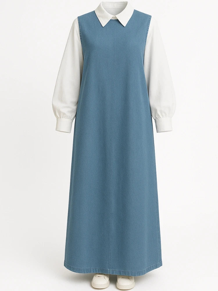 Sleeveless Denim Dress