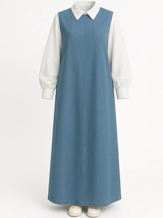 Sleeveless Denim Dress