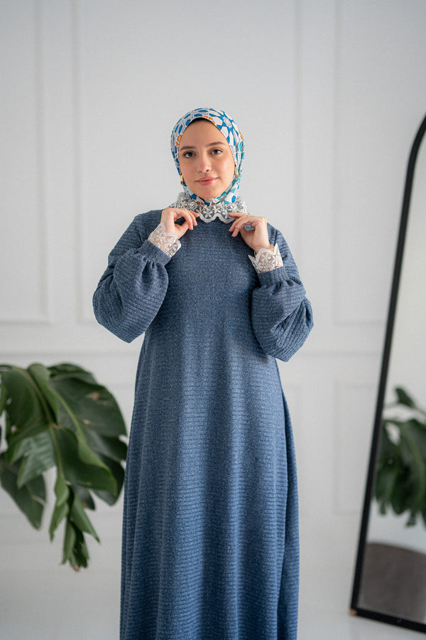 Royal Ribbed Dress | فستان ريب ملكي