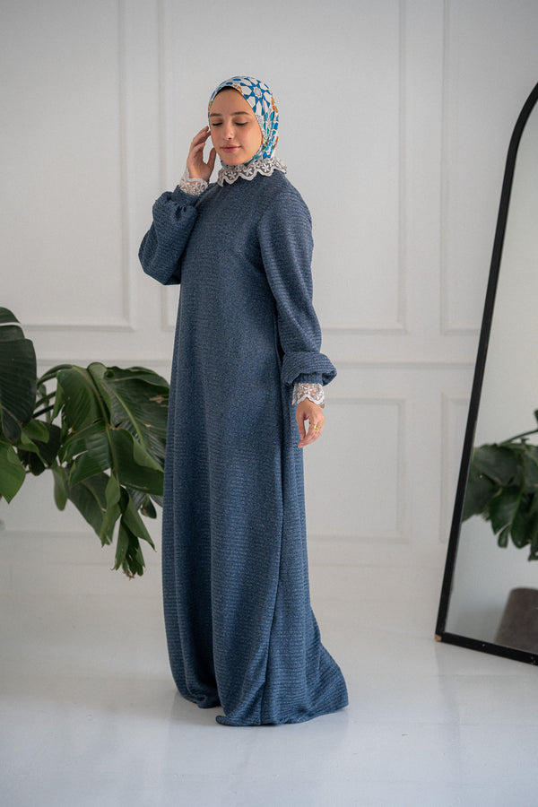 Royal Ribbed Dress | فستان ريب ملكي