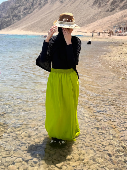 Lemon chiffon skirt