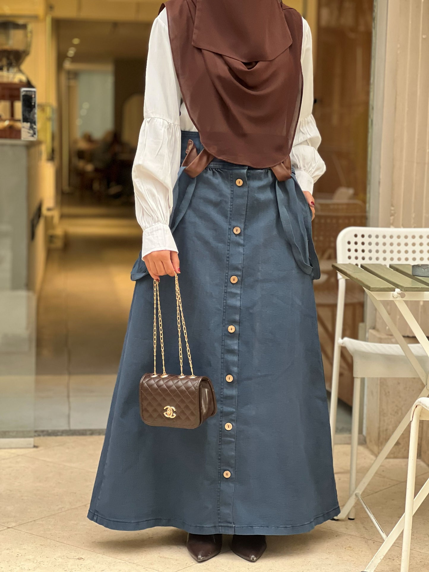 Cupra Denim Skirt | جيبة كوبرا جينز