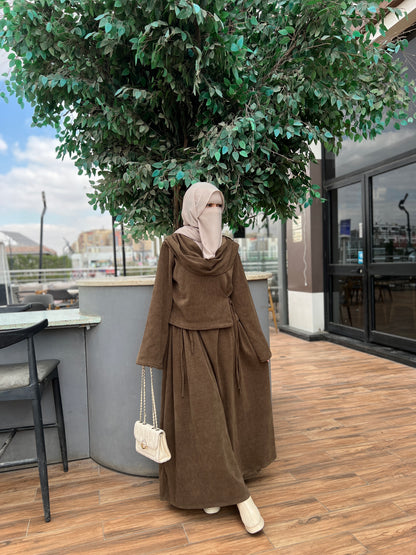 Ribbed Cotton Two-Piece Set | طقم قطن محتشم