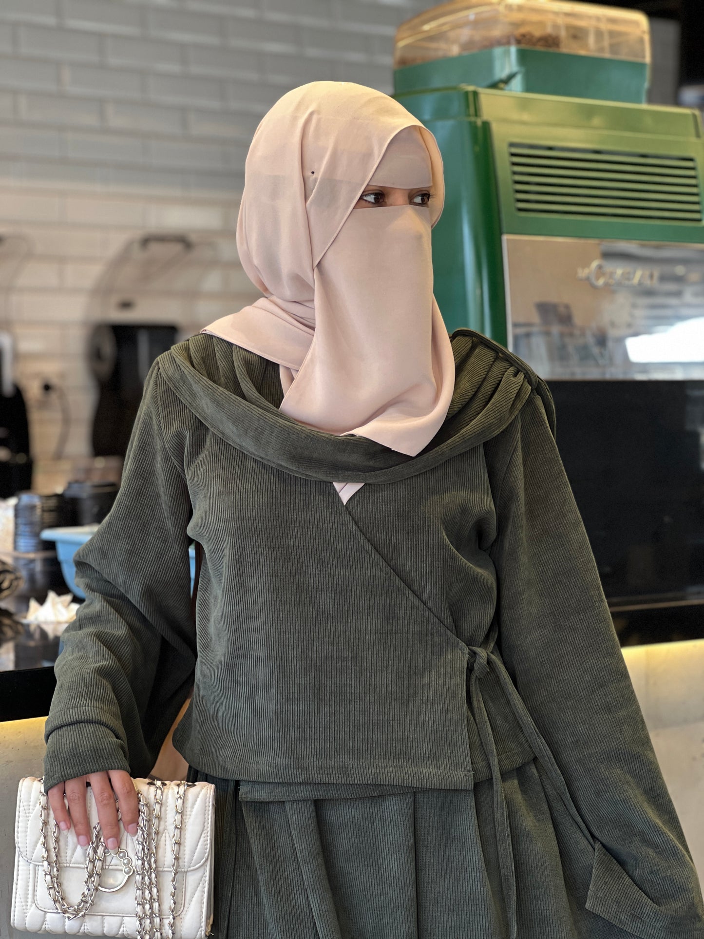 Ribbed Cotton Two-Piece Set | طقم قطن محتشم