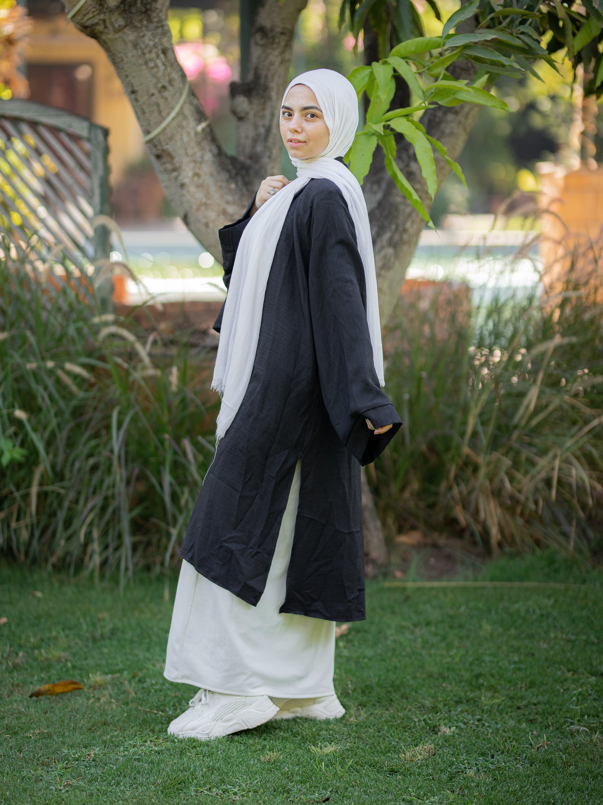 Short  Kimono with wide sleeve