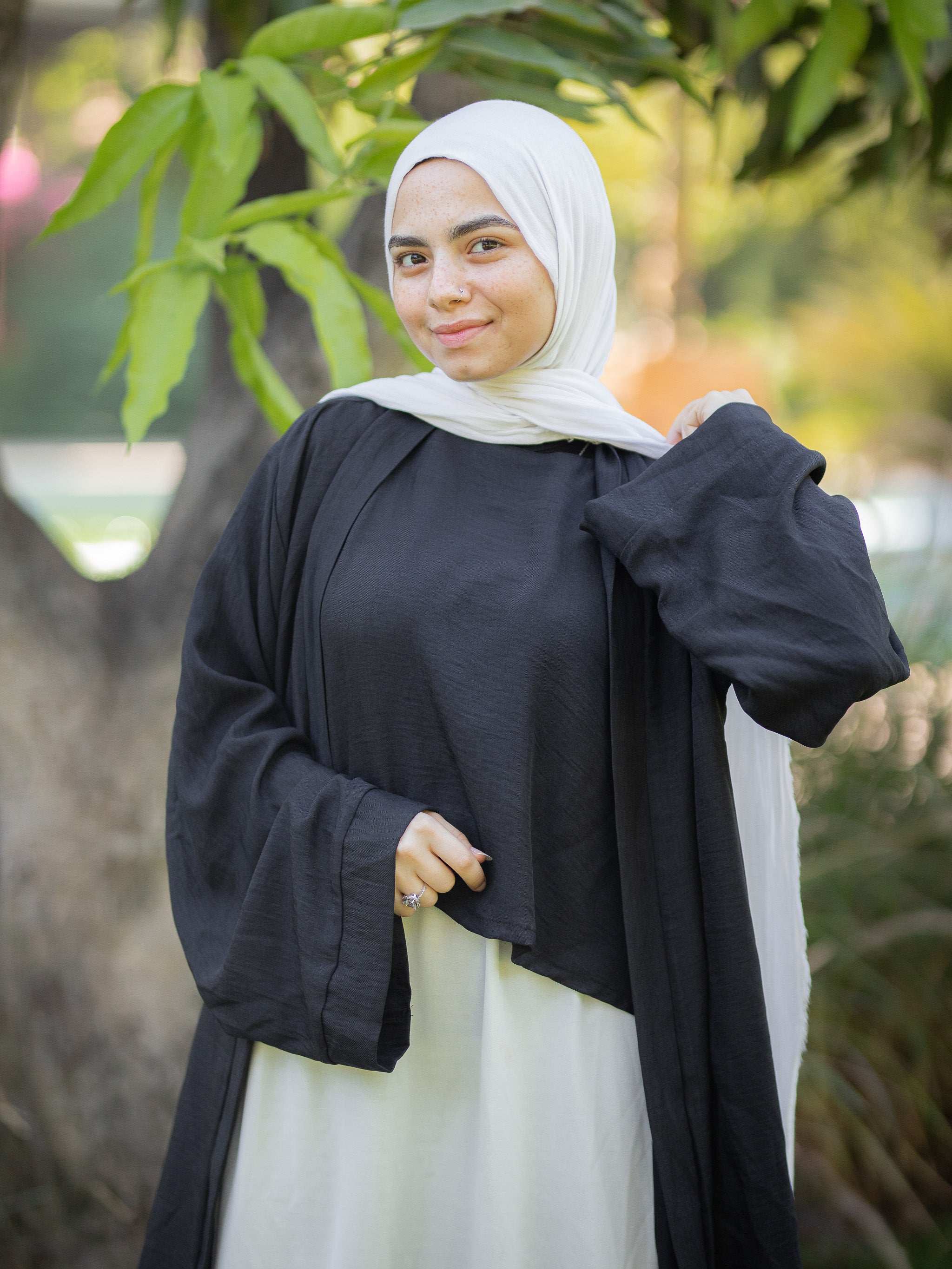 Short  Kimono with wide sleeve