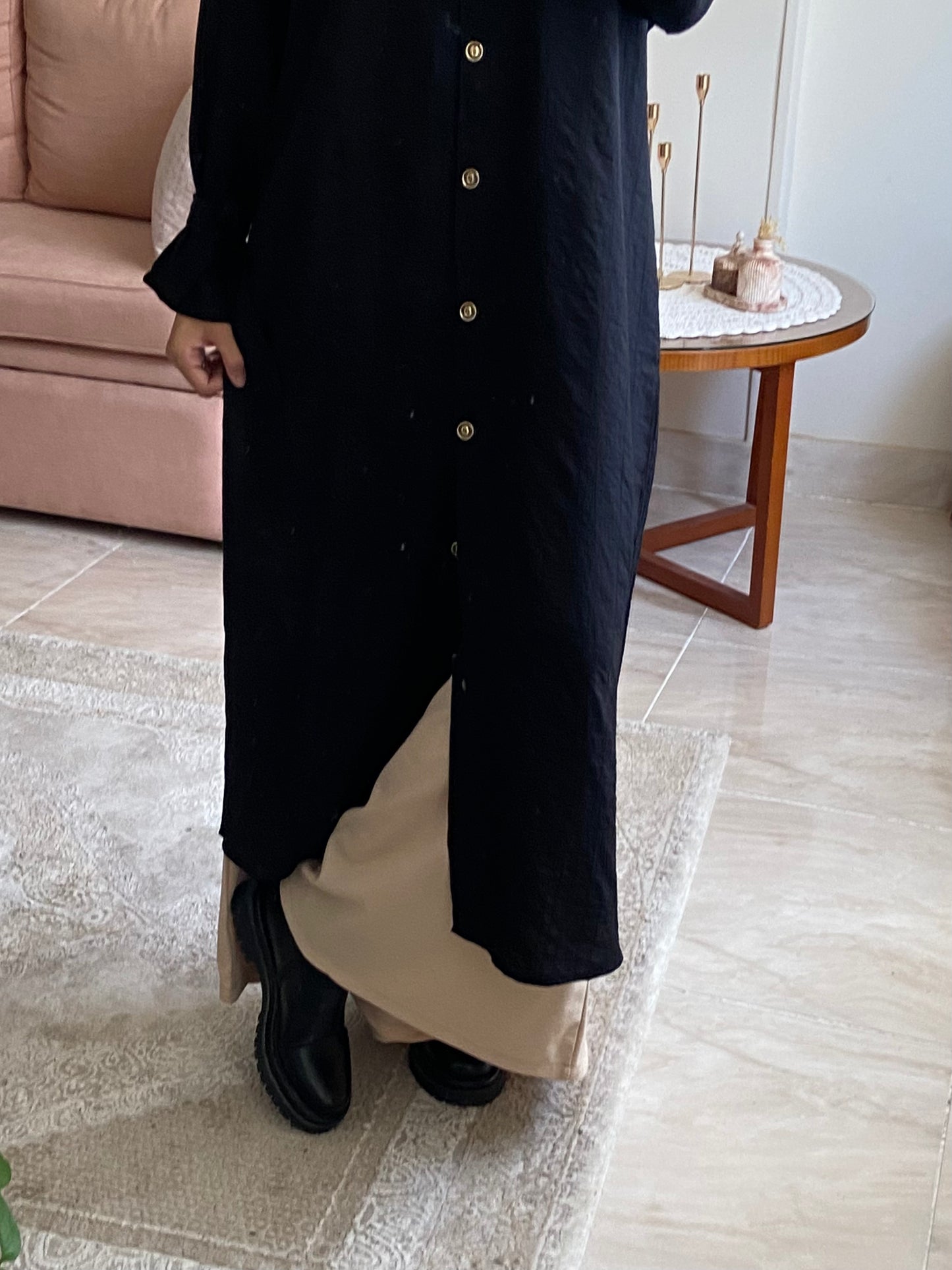 Long Linen Shirt Dress | قميص كتان طويل