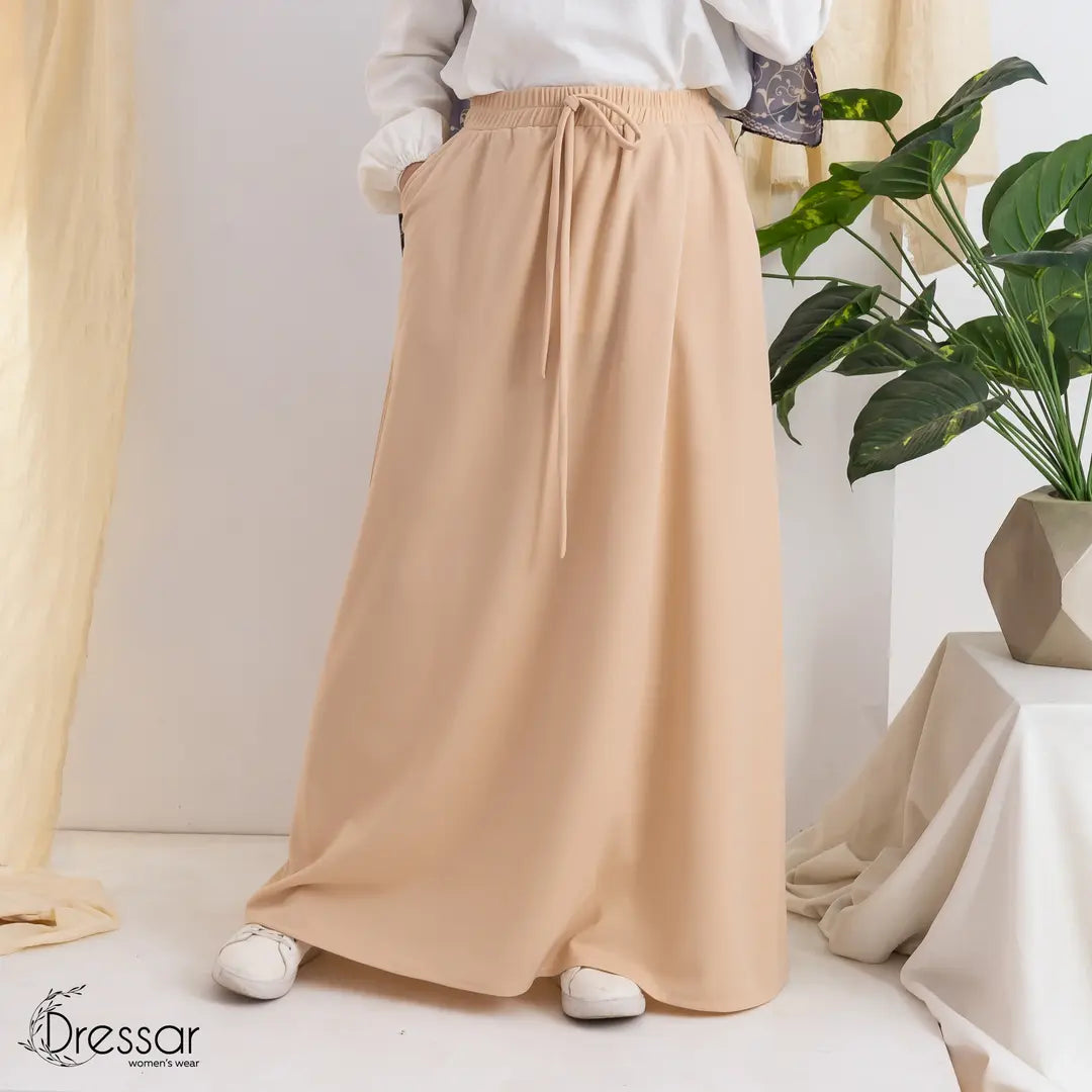 Beige pocket Skirt