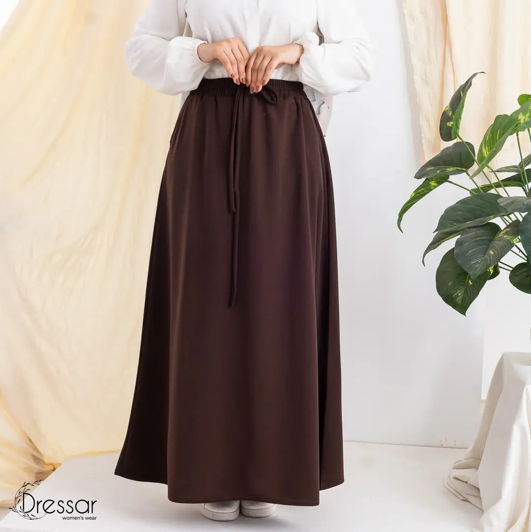 Brown pocket Skirt
