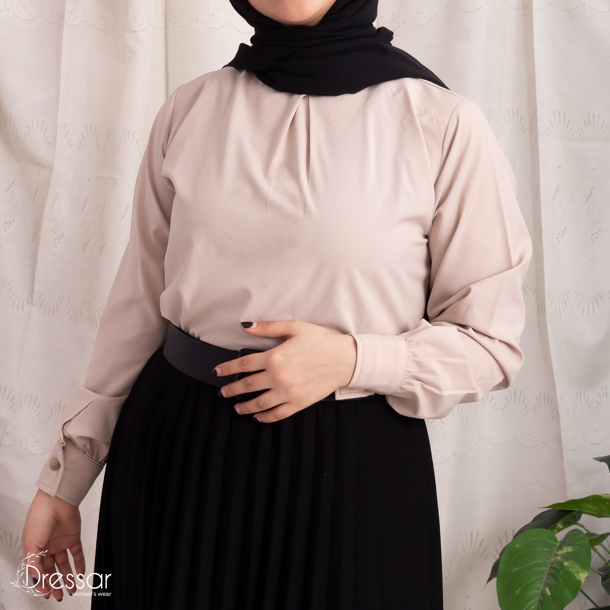 Soft Café Blouse