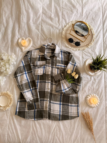 Olive Wool Shirt | قميص زيتوني صوف