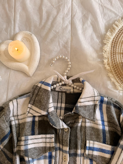 Olive Wool Shirt | قميص زيتوني صوف