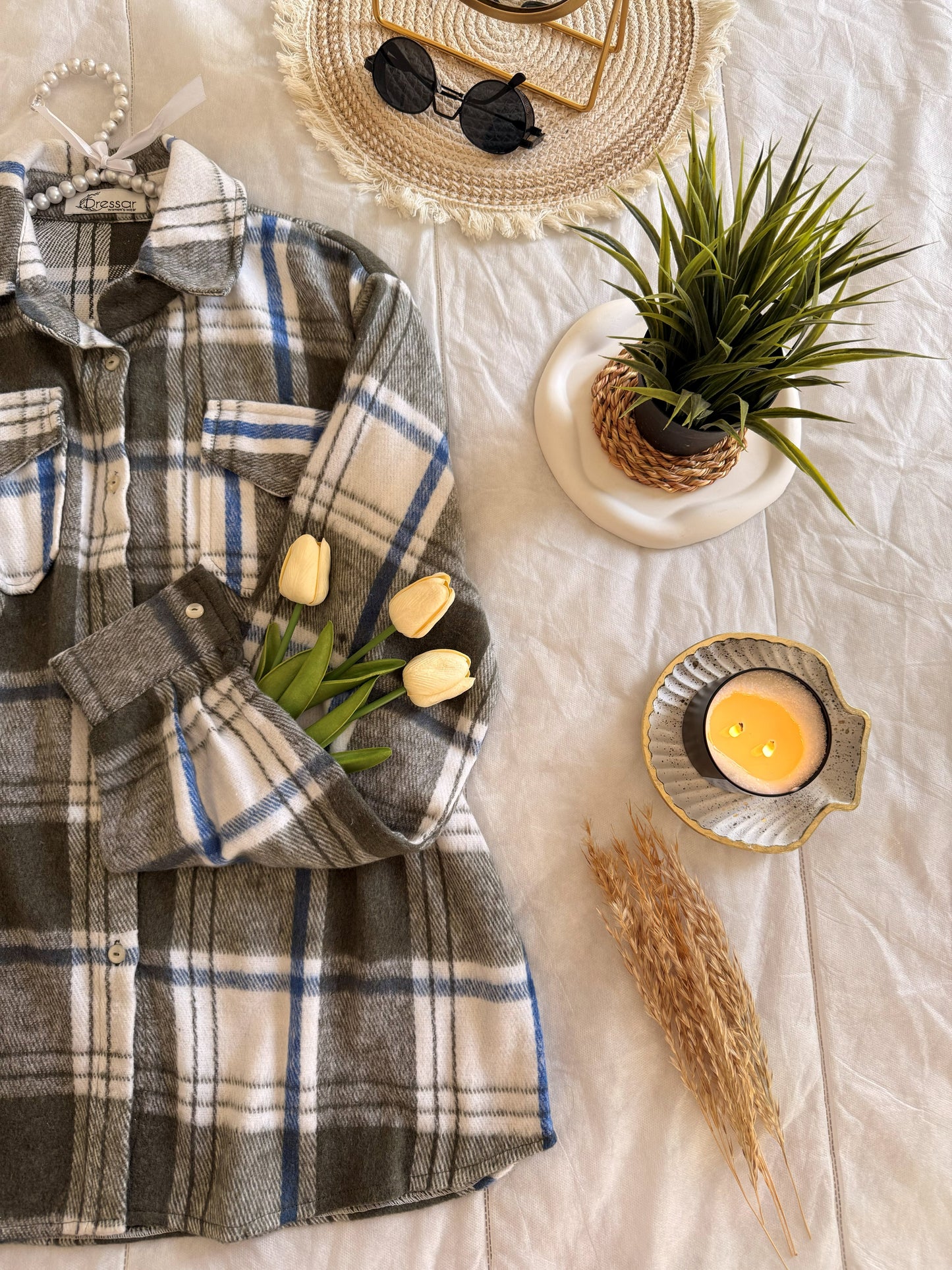 Olive Wool Shirt | قميص زيتوني صوف